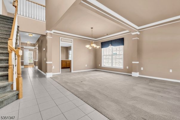 Chandelier, Empty room, Interior