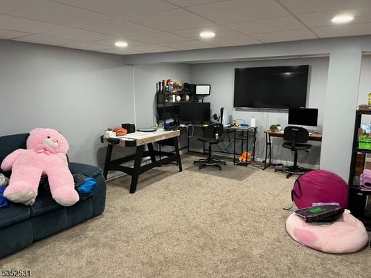 Home Office, Interior, Recessed Lighting