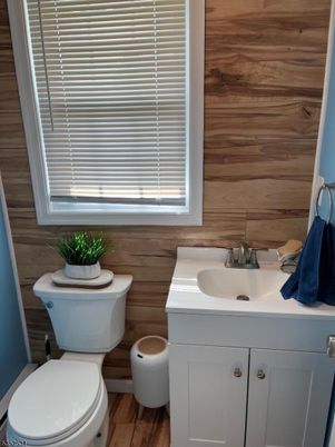 Bathroom, Interior, Wood Texture Flooring, Wooden Walls