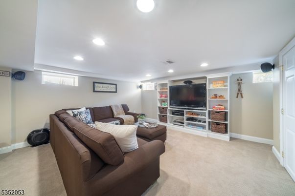 Interior, Living room, Recessed Lighting