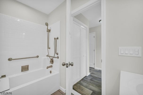 Bathroom, Interior, Wood Texture Flooring
