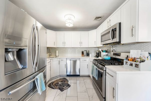 Interior, Kitchen, Marble, Stainless Steel Appliances