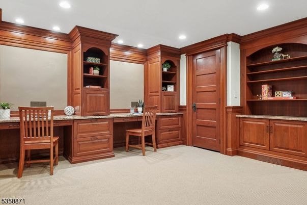 Home Office, Interior, Recessed Lighting