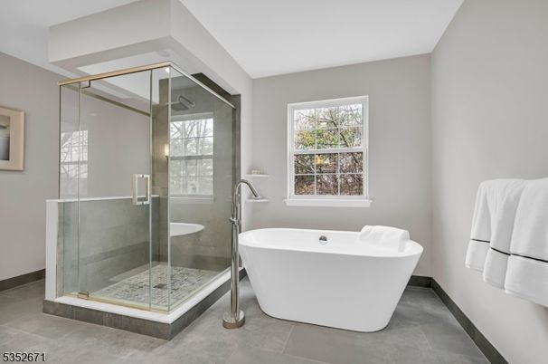 Bathroom, Free Standing Baths, Glass Shower, Interior