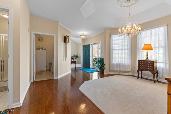 Chandelier, Interior, Wood Texture Flooring