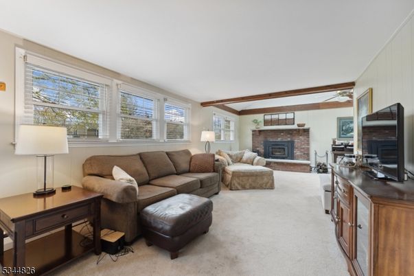 Fireplace, Interior, Living room, Wooden Beams