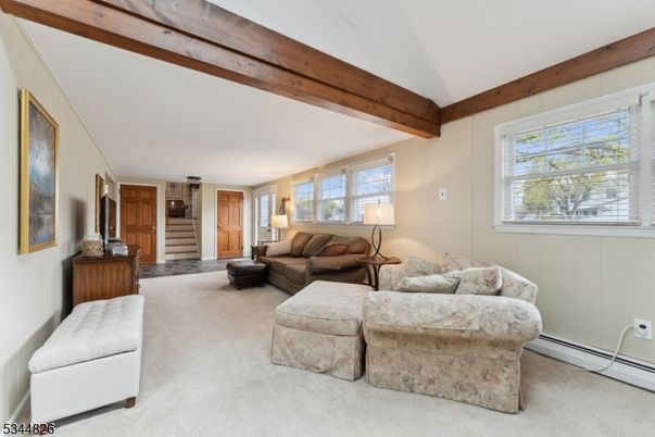 Interior, Living room, Wooden Beams