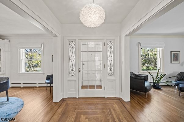 Chandelier, Interior, Wood Texture Flooring