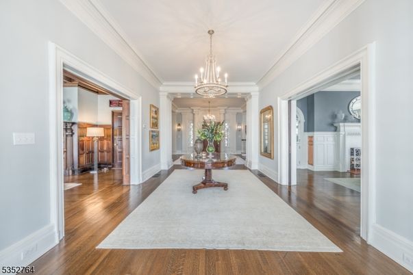Chandelier, Interior, Wood Texture Flooring