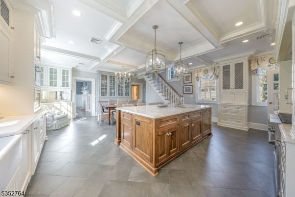 Chandelier, Interior, Kitchen, Recessed Lighting