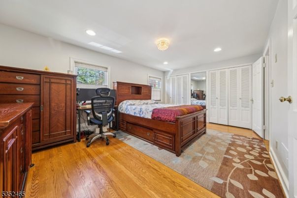 Bedroom, Home Office, Interior, Recessed Lighting, Wood Texture Flooring