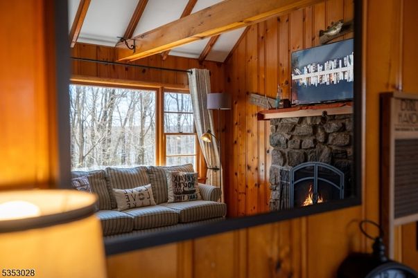 Fireplace, Interior, Wooden Beams, Wooden Walls