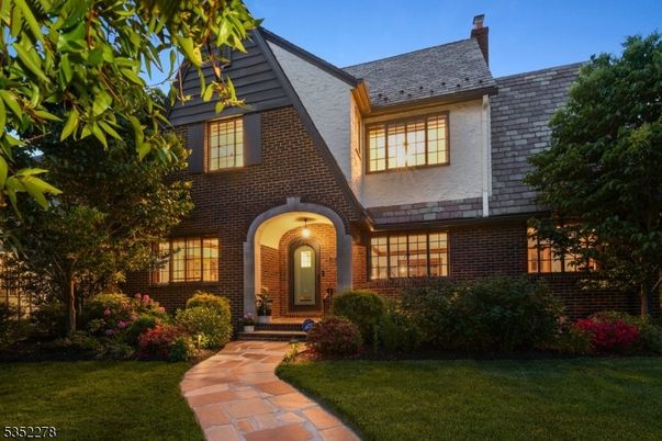 Exterior, Facade, Brick Facade, Tudor Revival