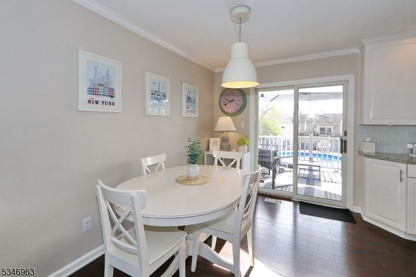 Dining room, Interior, Wood Texture Flooring