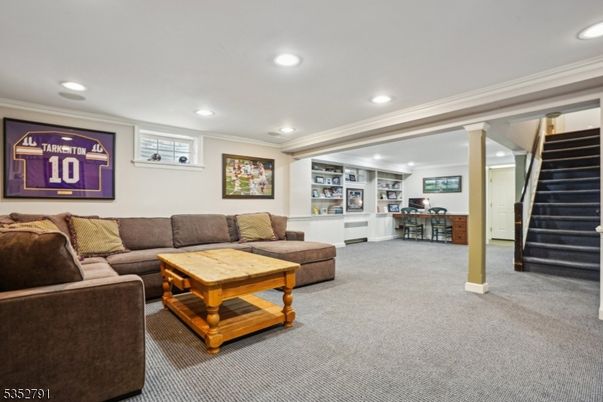 Interior, Living room, Recessed Lighting