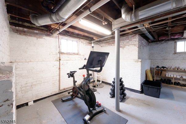Fitness Equipment, Interior, Stone Walls