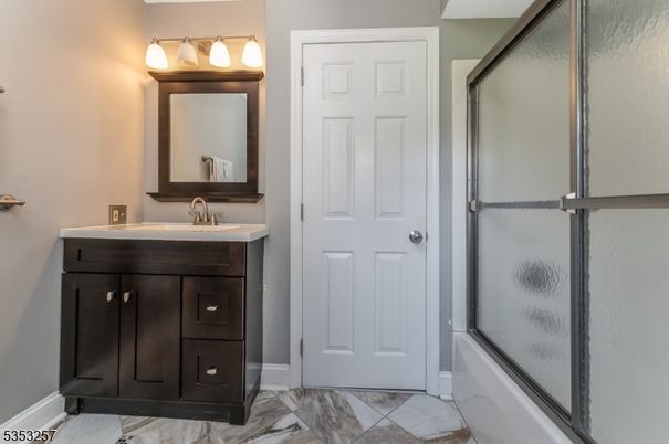 Bathroom, Glass Shower, Interior, Marble