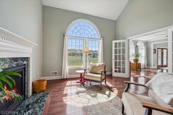 Fireplace, Interior, Wood Texture Flooring