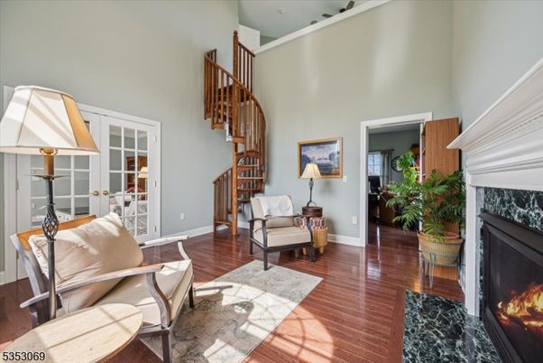 Fireplace, Interior, Wood Texture Flooring