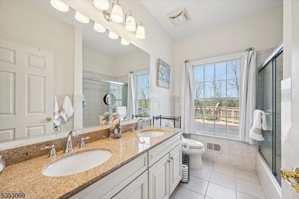 Bathroom, Dual Sink Vanities, Glass Shower, Interior