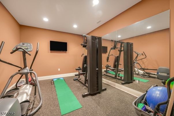 Fitness Equipment, Interior, Recessed Lighting