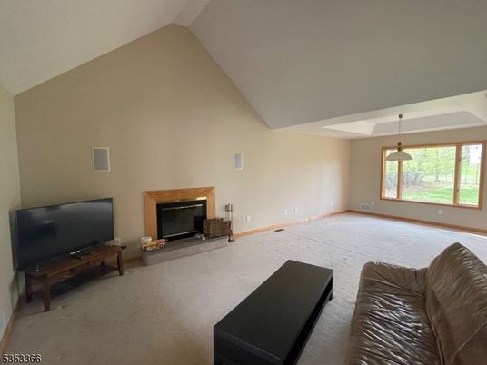 Fireplace, Interior, Living room, Pendant Lights