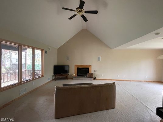 Empty room, Fireplace, Interior
