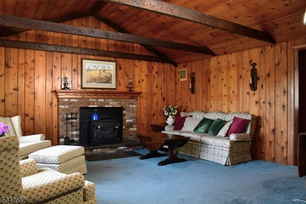 Fireplace, Interior, Wooden Beams, Wooden Ceilings, Wooden Walls