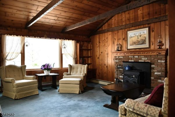 Fireplace, Interior, Wooden Beams, Wooden Ceilings, Wooden Walls