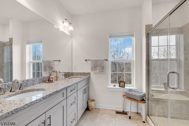 Bathroom, Dual Sink Vanities, Glass Shower, Interior