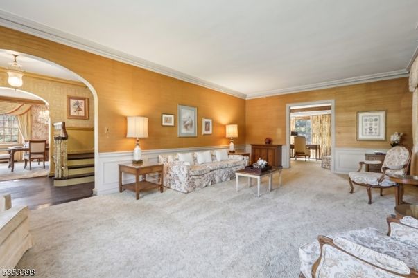 Interior, Living room, Pendant Lights, Wood Texture Flooring