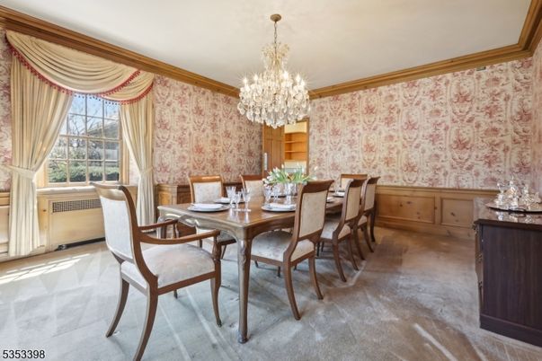 Chandelier, Dining room, Interior