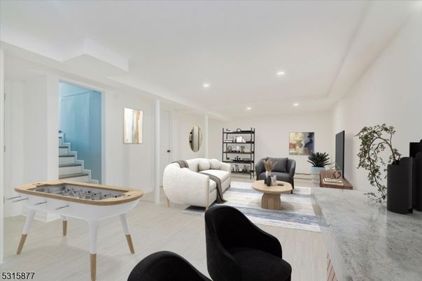 Game Room, Interior, Living room, Recessed Lighting, Wood Texture Flooring