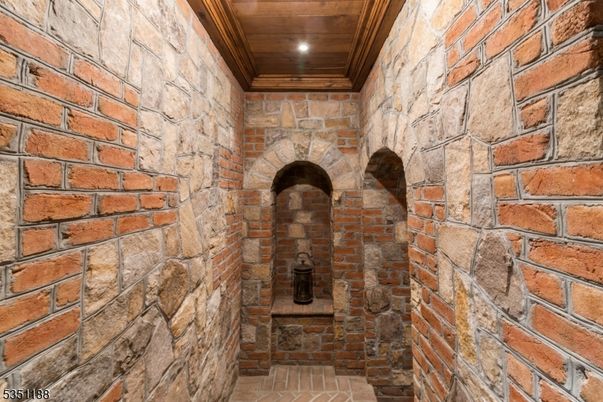Interior, Recessed Lighting, Stone Walls