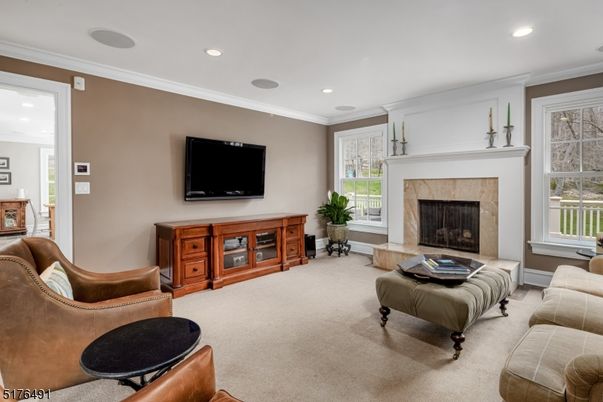Fireplace, Interior, Living room, Recessed Lighting