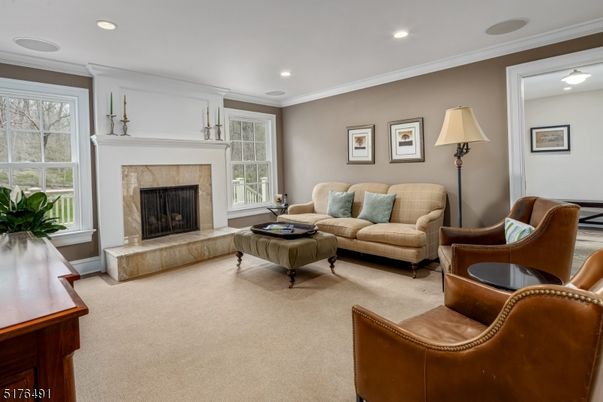 Fireplace, Interior, Living room, Recessed Lighting