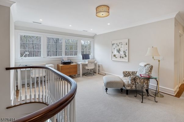 Home Office, Interior, Recessed Lighting
