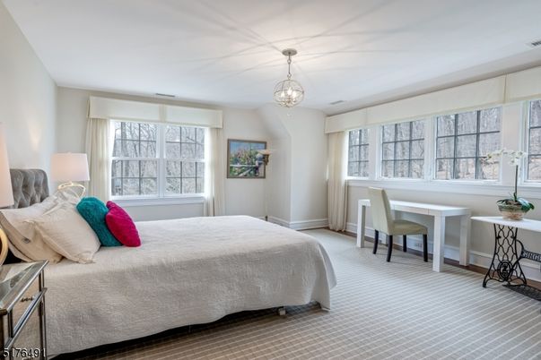 Bedroom, Chandelier, Interior