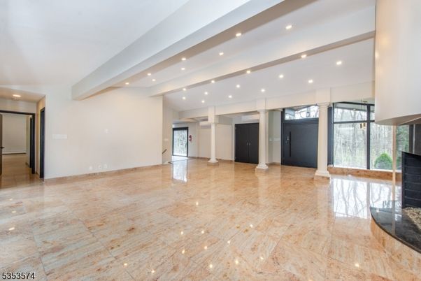 Empty room, Fireplace, Interior, Recessed Lighting