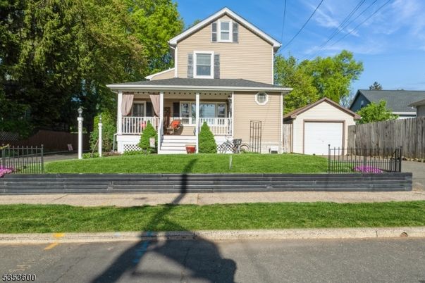Attached, Detached Garage, Exterior, Facade, Queen Anne Victorian