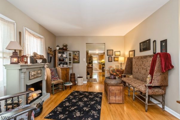 Fireplace, Interior, Kitchen, Living room, Wood Texture Flooring
