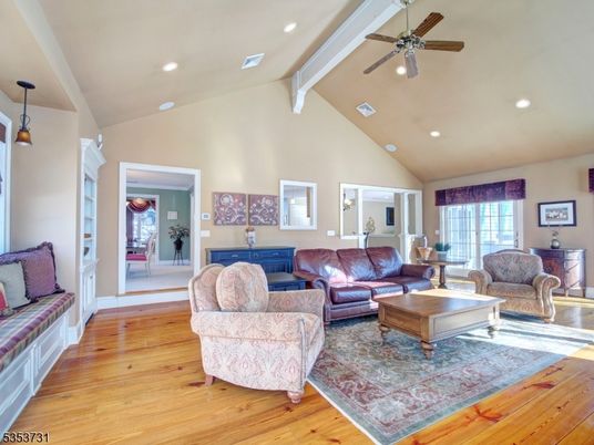Interior, Living room, Pendant Lights, Recessed Lighting, Wood Texture Flooring