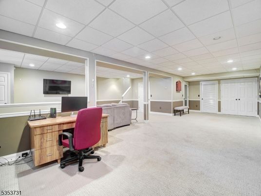 Home Office, Interior, Recessed Lighting