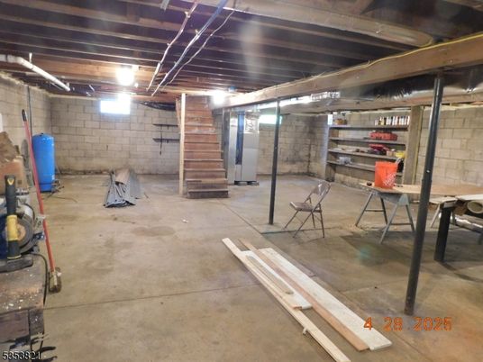 Interior, Stone Walls, Wooden Beams