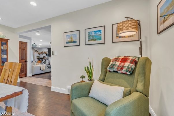 Interior, Kitchen, Living room, Pendant Lights, Recessed Lighting, Wood Texture Flooring