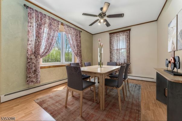 Dining room, Interior, Wood Texture Flooring