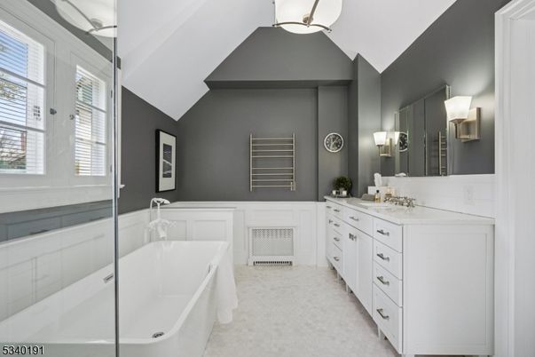 Bathroom, Dual Sink Vanities, Free Standing Baths, Interior