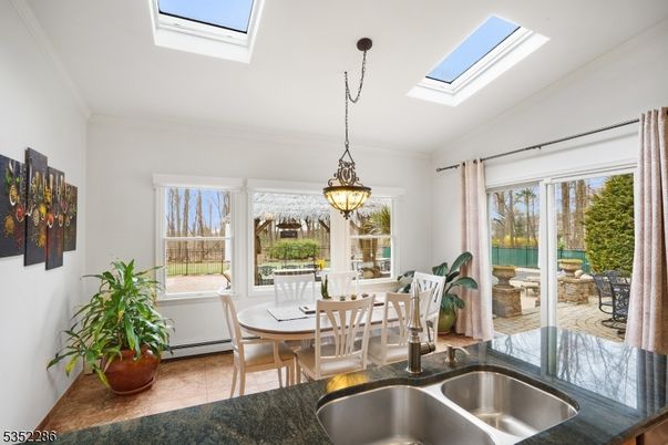 Dining room, Glass Ceilings, Interior, Pendant Lights, Sun Room