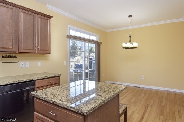 Chandelier, Interior, Kitchen, Pendant Lights, Wood Texture Flooring