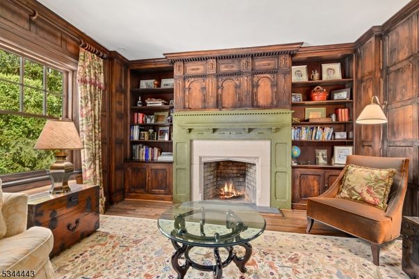 Fireplace, Interior, Wood Texture Flooring, Wooden Walls